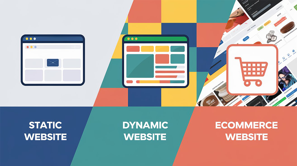 Static vs. Dynamic vs. eCommerce Websites: Understanding the Key Differences